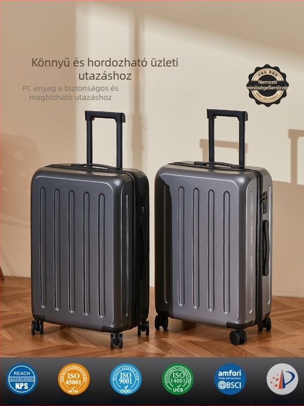 Utazótáska univerzális kerekekkel, ABS+PC anyag, vízálló, cipzáras nyitás, modell 903