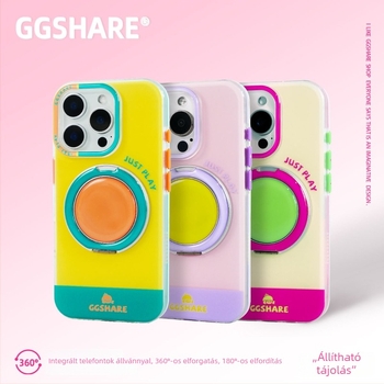 Hermit Crab szín szerinti egyeztetésű 360°-os forgó tartóval ellátott tok iPhone 17-hez és iPhone 16 Pro Max-hoz