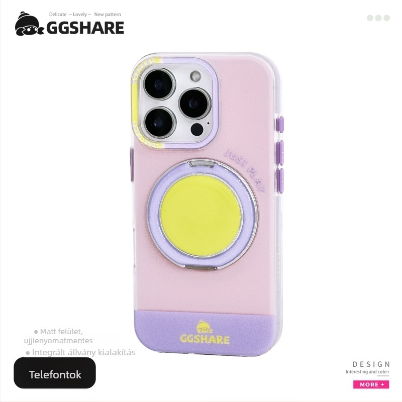Hermit Crab szín szerinti egyeztetésű 360°-os forgó tartóval ellátott tok iPhone 17-hez és iPhone 16 Pro Max-hoz
