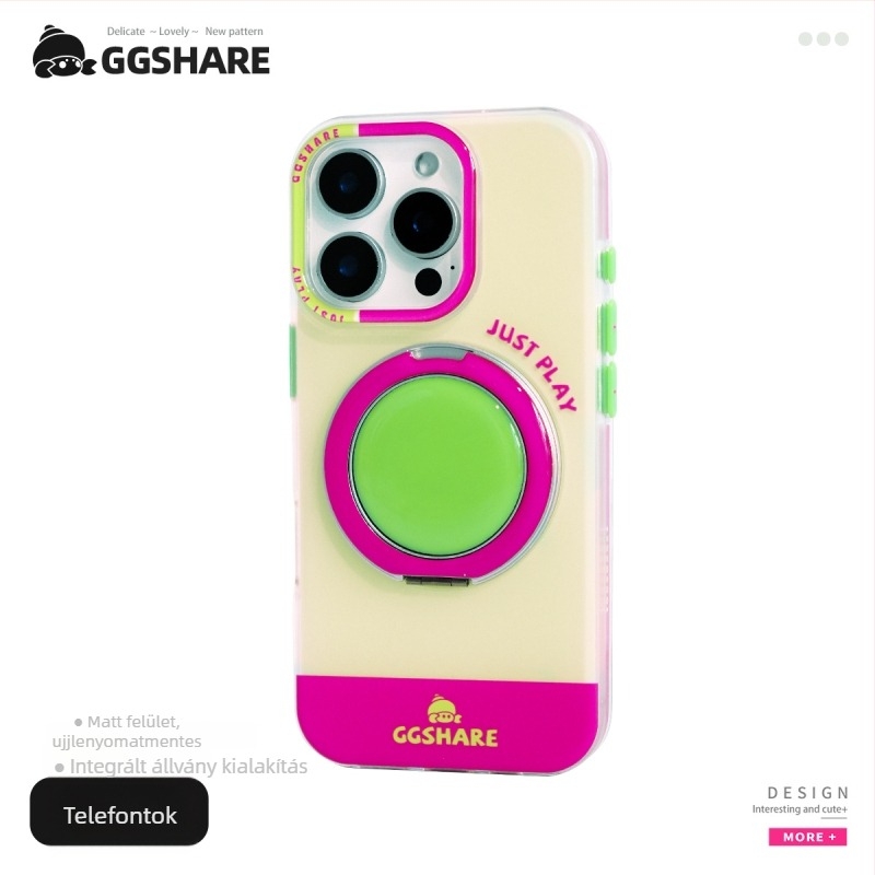 Hermit Crab szín szerinti egyeztetésű 360°-os forgó tartóval ellátott tok iPhone 17-hez és iPhone 16 Pro Max-hoz