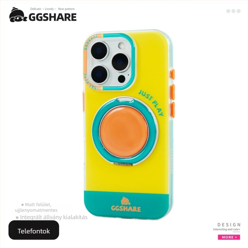 Hermit Crab szín szerinti egyeztetésű 360°-os forgó tartóval ellátott tok iPhone 17-hez és iPhone 16 Pro Max-hoz