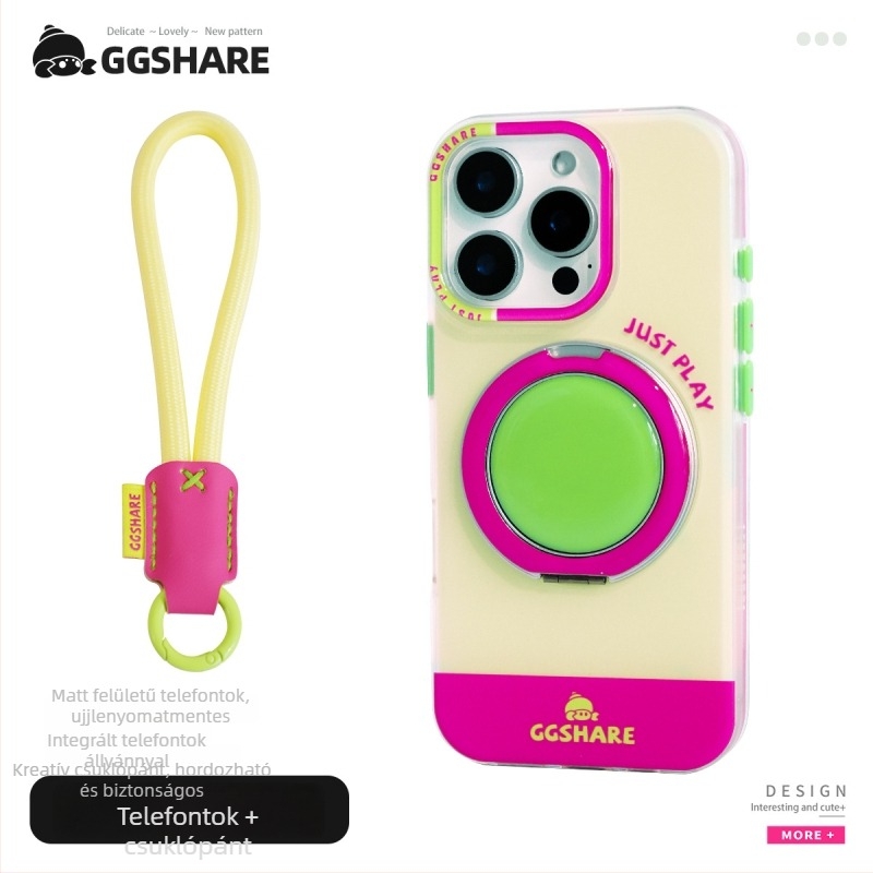 Hermit Crab szín szerinti egyeztetésű 360°-os forgó tartóval ellátott tok iPhone 17-hez és iPhone 16 Pro Max-hoz