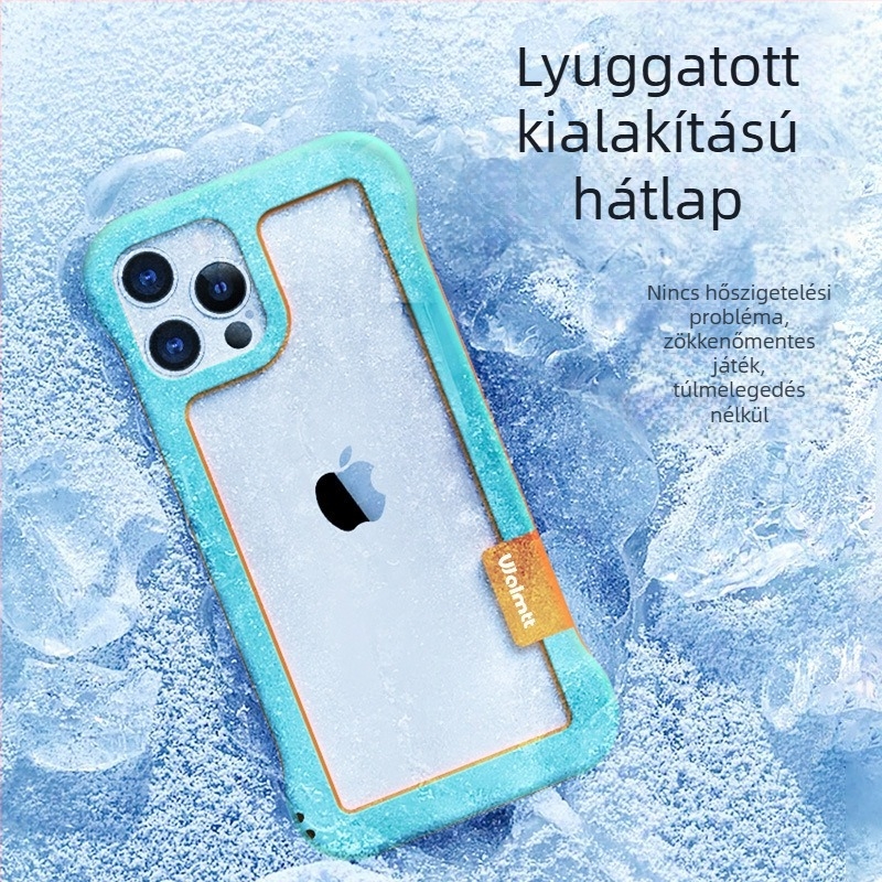 Keret nélküli szilikon tok iPhone 17 Pro és iPhone 16 Pro számára hőelvezető kialakítással