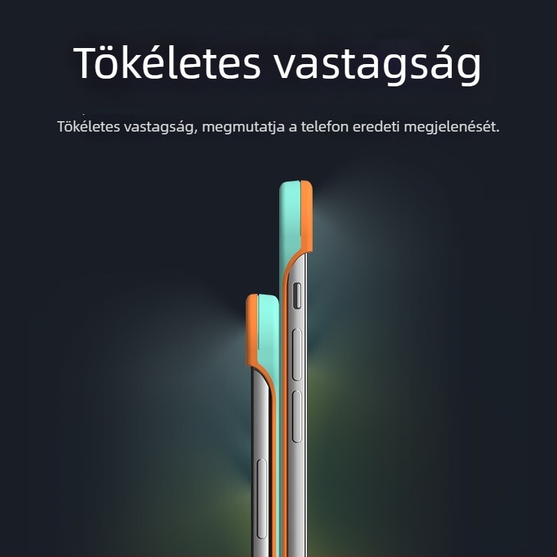 Keret nélküli szilikon tok iPhone 17 Pro és iPhone 16 Pro számára hőelvezető kialakítással