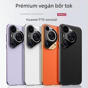 Huawei Pura70Pro-hoz készült elektroplattált műbőr tok – teljes védelem, ütésálló, üzleti stílus