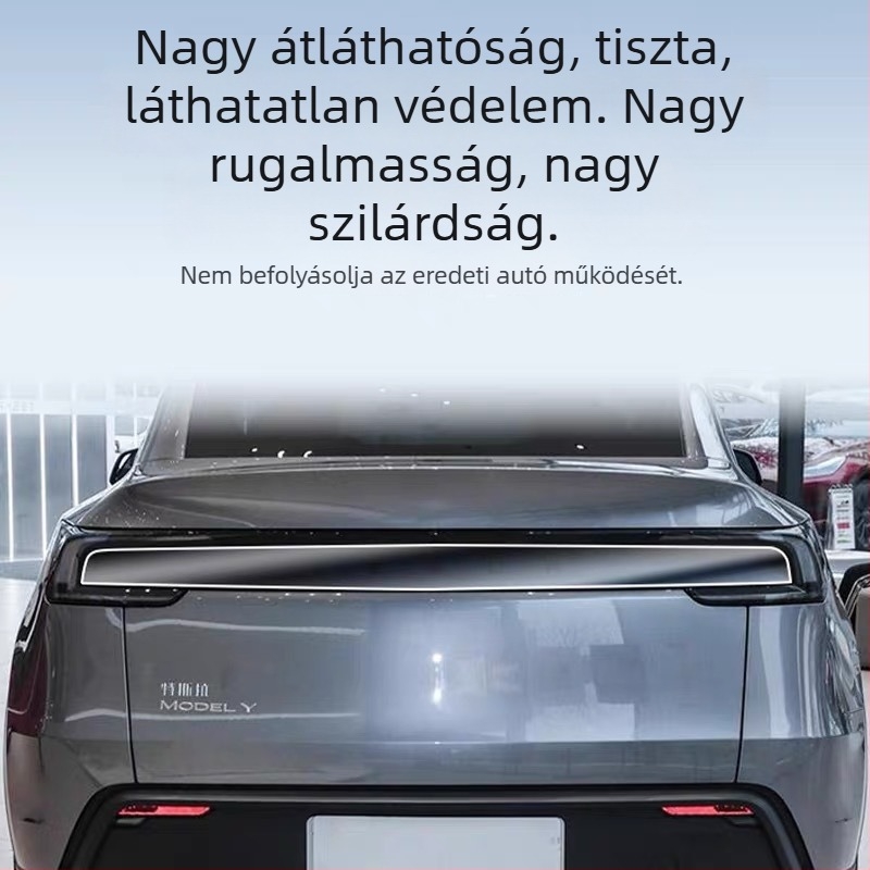 Tesla Model Y / YL fényszóró és hátsó lámpa tonáló film – színváltoztató film, Fekete Harcos