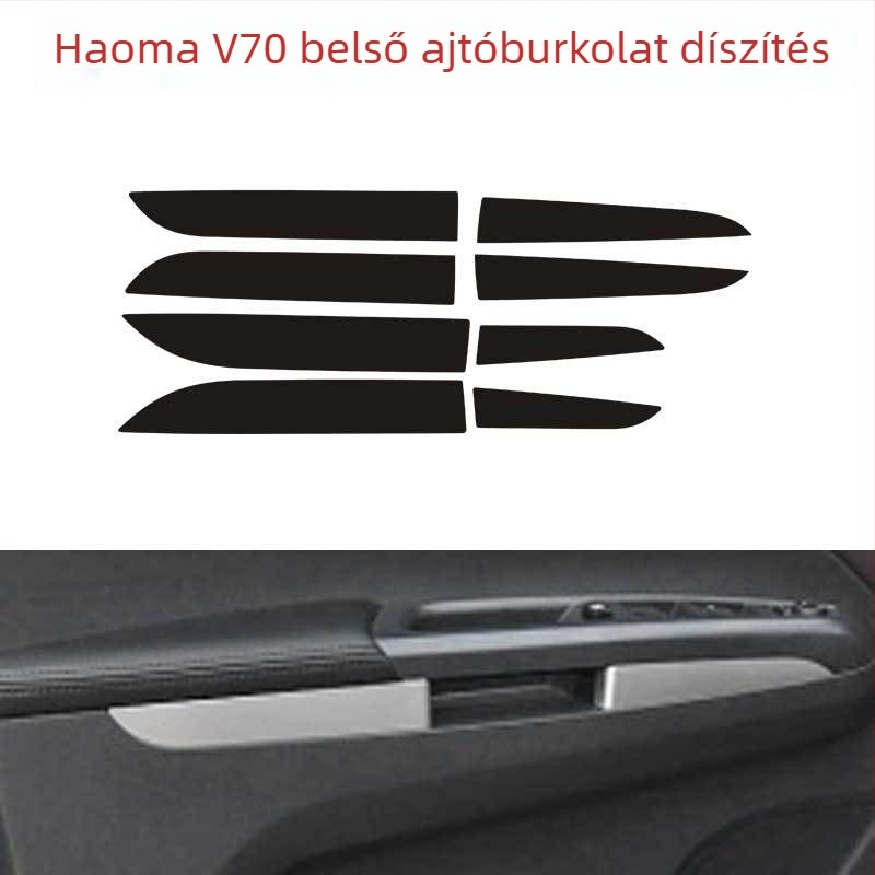 Ditu PVC szénszálas beltéri matricák Haima V70-hez – öntapadós ajtó- és középkonzol dekor