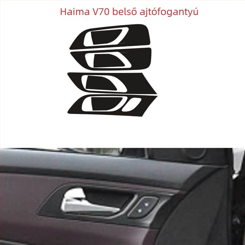 Ditu PVC szénszálas beltéri matricák Haima V70-hez – öntapadós ajtó- és középkonzol dekor