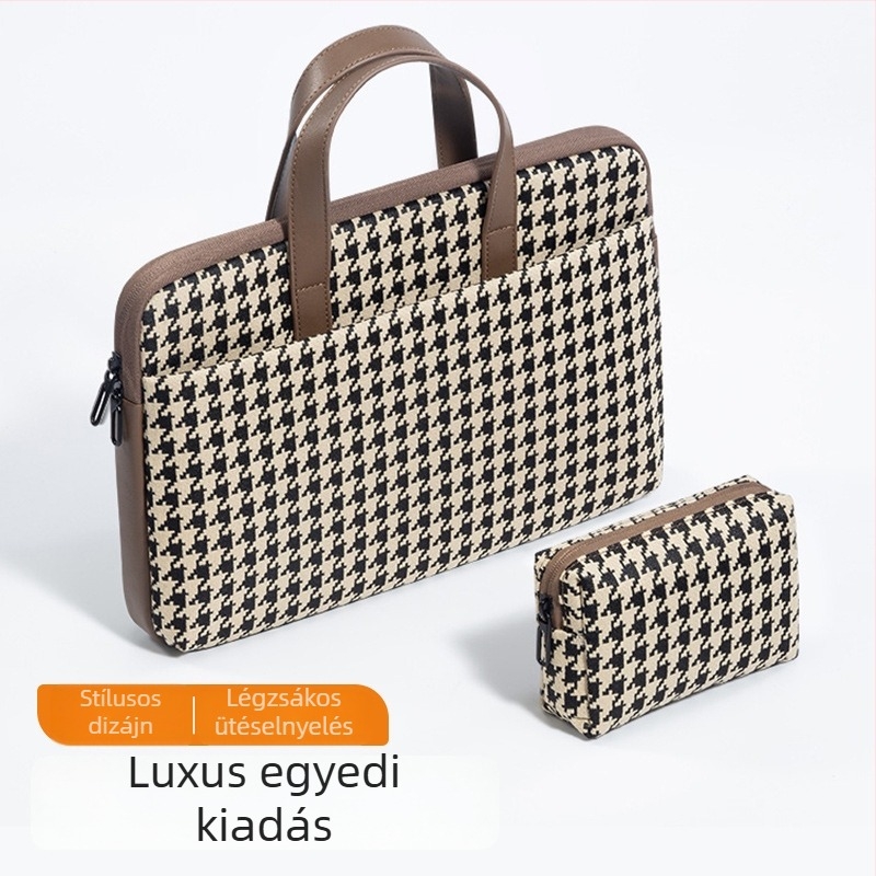 Uniszex laptop táska belső béléssel, 14–16 hüvelyk