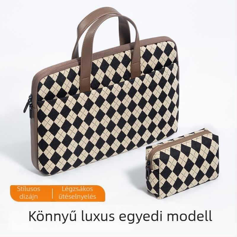 Uniszex laptop táska belső béléssel, 14–16 hüvelyk
