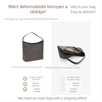 Dogtooth hobó táska belső bélés betét, kis méretű, smink- és tároló szervező