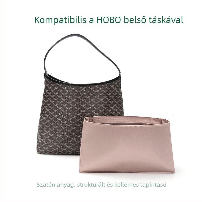 Dogtooth hobó táska belső bélés betét, kis méretű, smink- és tároló szervező