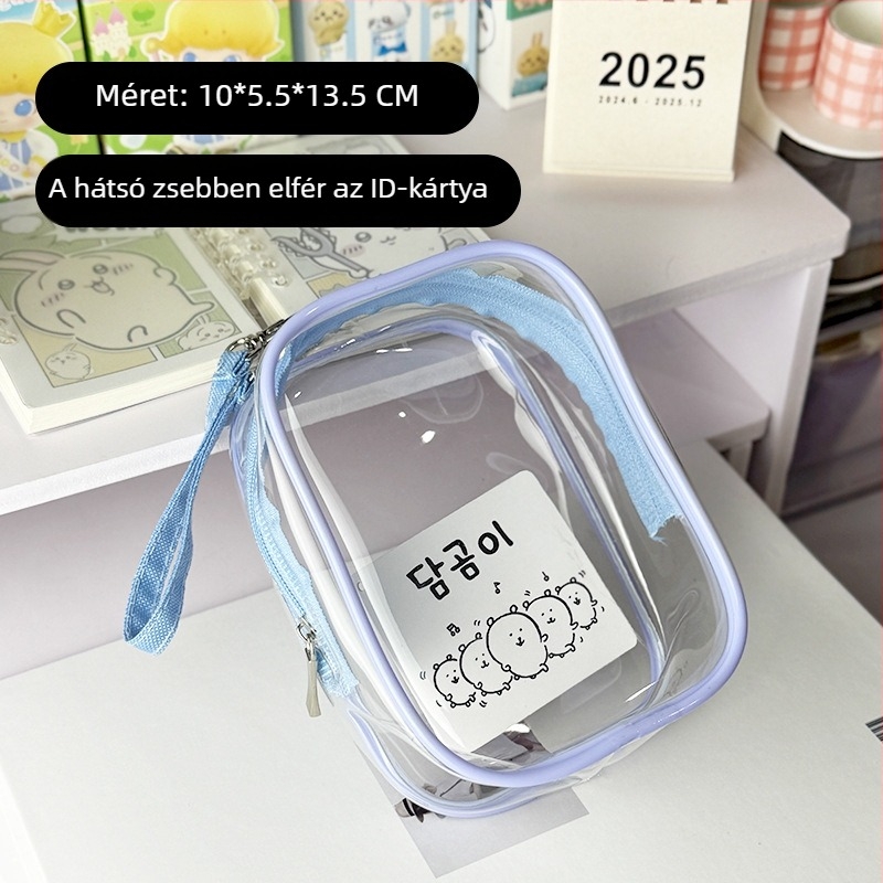 PVC tároló táska – utazási rendező smink- és asztali tároláshoz, többfunkciós
