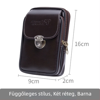 Férfiak számára mobiltelefon-táska — Oxford anyag, Lock Buckle Belt Bag, szintetikus bőrbélés, 2019 tavasz