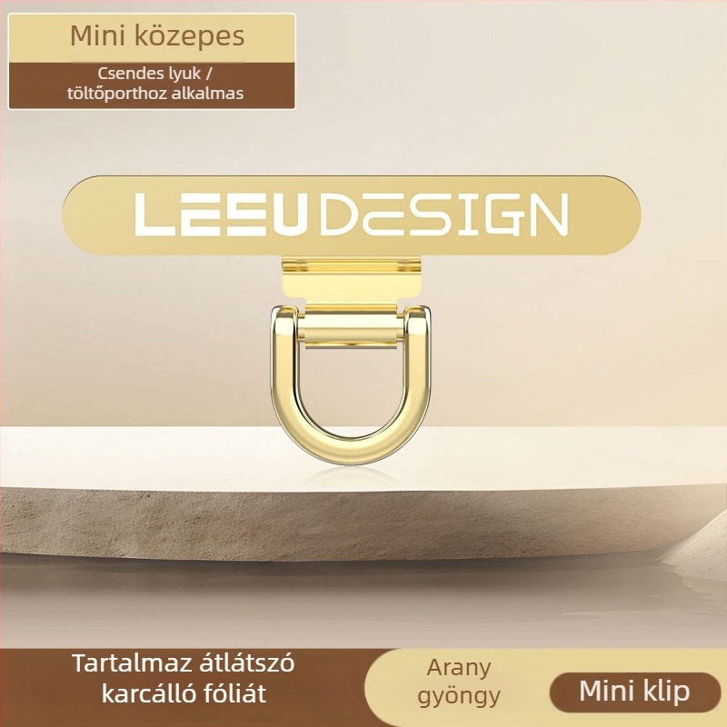 Unisex rozsdamentes acél telefonnyakpánt PU zsinórral és fém csattal, stancolásos kivitel