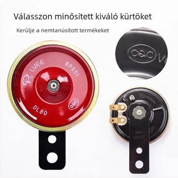 Elektromos autó kürt elektromos járművekhez/motorkerékpárokhoz – kompatibil 12V/48V/60V, impedancia 1Ω, márka Lvee