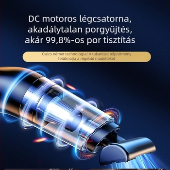 Autó és otthon vezeték nélküli kézi porszívó – 120W, 12V, 11000Pa