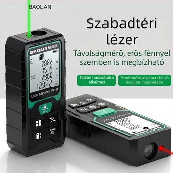 Lézeres távolságmérő infravörös, kézi, nagy pontosságú elektronikus vonalzó