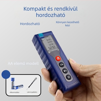 Kézi lézeres távolságmérő, nagy pontosságú, többfunkciós infravörös mérés, pontos helyiségmérés, elektronikus vonalzó