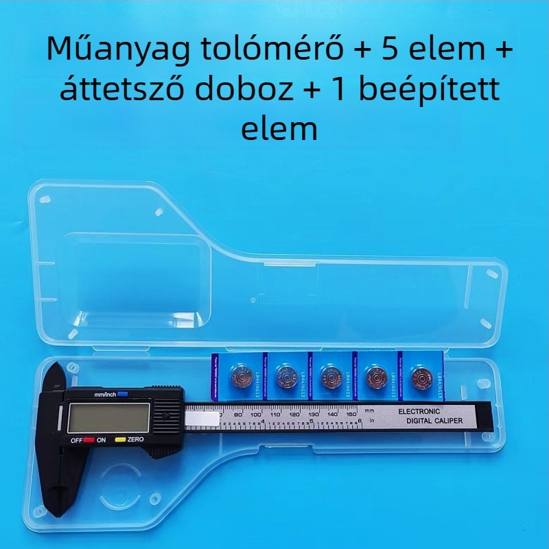 Digitális tolómérő – műanyag kialakítás, háztartási használat, ékszerek mérésére; Márka Hengsheng gong
