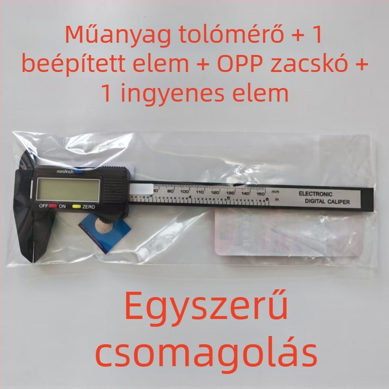 Digitális tolómérő – műanyag kialakítás, háztartási használat, ékszerek mérésére; Márka Hengsheng gong