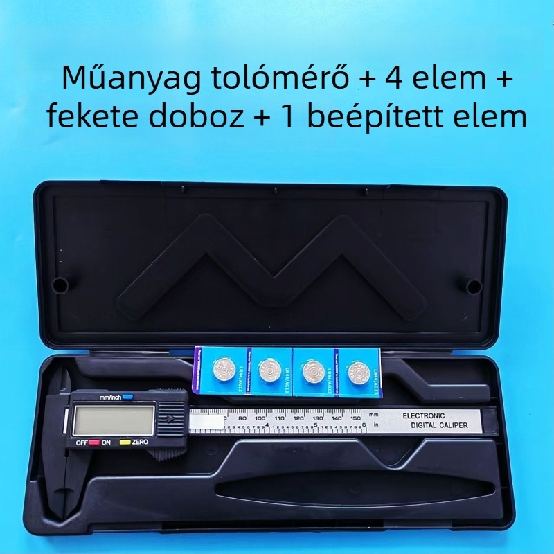 Digitális tolómérő – műanyag kialakítás, háztartási használat, ékszerek mérésére; Márka Hengsheng gong
