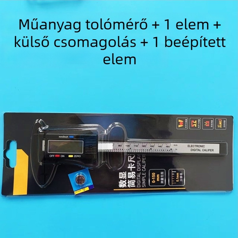 Digitális tolómérő – műanyag kialakítás, háztartási használat, ékszerek mérésére; Márka Hengsheng gong