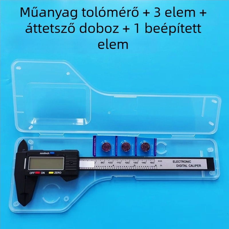 Digitális tolómérő – műanyag kialakítás, háztartási használat, ékszerek mérésére; Márka Hengsheng gong