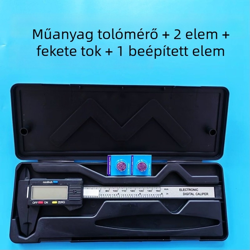 Digitális tolómérő – műanyag kialakítás, háztartási használat, ékszerek mérésére; Márka Hengsheng gong