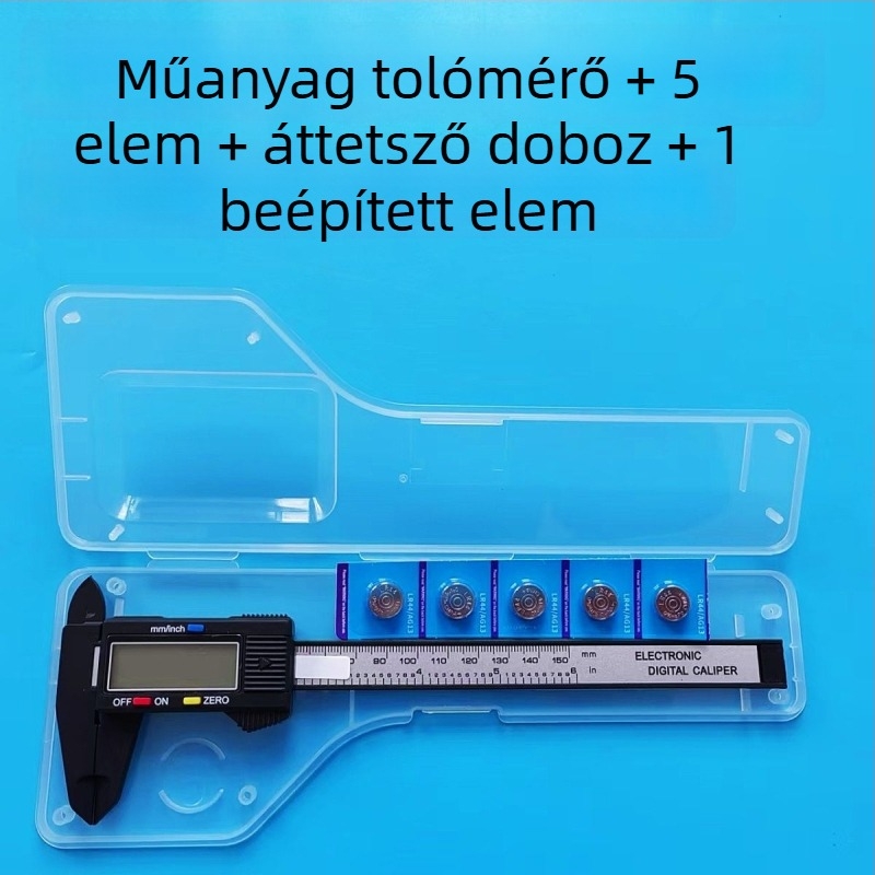 Digitális tolómérő – műanyag kialakítás, háztartási használat, ékszerek mérésére; Márka Hengsheng gong