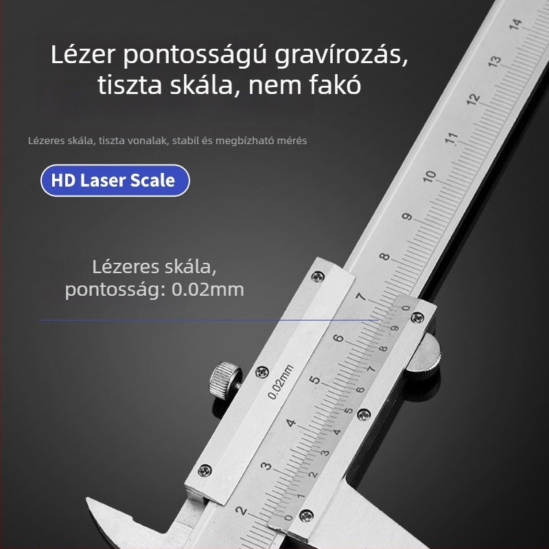 Digitális tolómérő (nagy precizitás, szénacél konstrukció, elektronikus kijelző, Good Snow)
