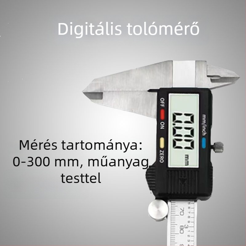 Magas pontosságú digitális tolómérő, 0-150/200 mm tartomány, ipari osztály