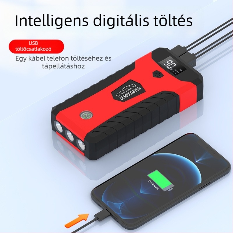 Autóindító, Nagy kapacitás (Bemenet 14.8V, Kimenet 12V, CE/FCC)