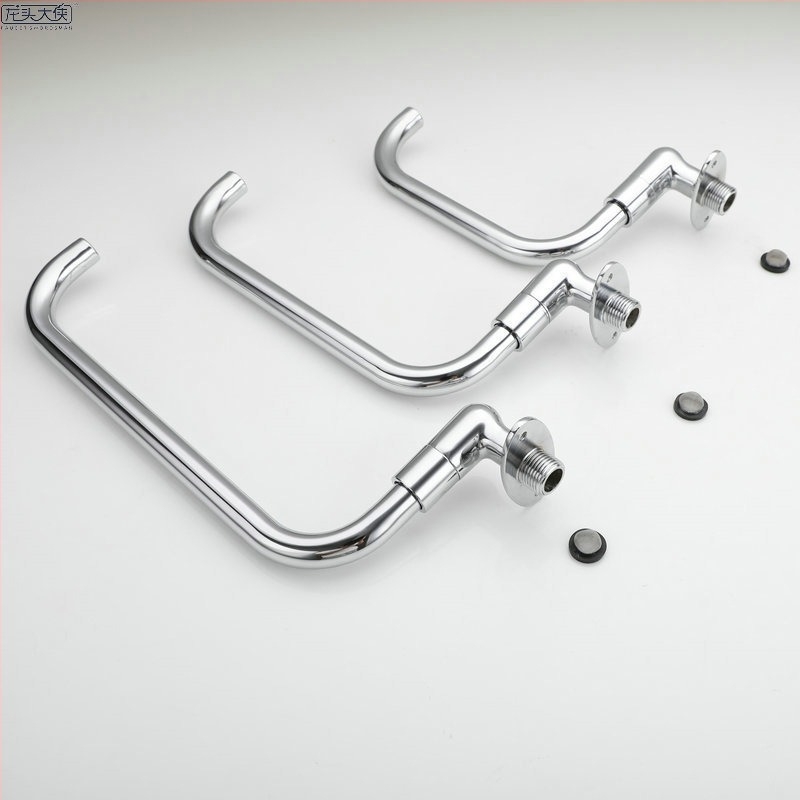 Kerámiaközpontú forgó mosogatócsaptelep, falra szerelt, krómozott felülettel, 2 cm bemenet/kimenet, modern minimalist stílus, Dragon Man