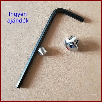 304 rozsdamentes acél csapkezelő forró és hideg vízhez, brushed felület, kerámia korongos szelep, egyrészes kivitel, spirális nyitás