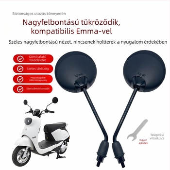 Elektromos kerékpár hátsó visszapillantó tükör, Nemzeti szabvány, Reflektív visszapillantó a tolatáshoz, 8 mm jobbmenet, Univerzális tartozék
