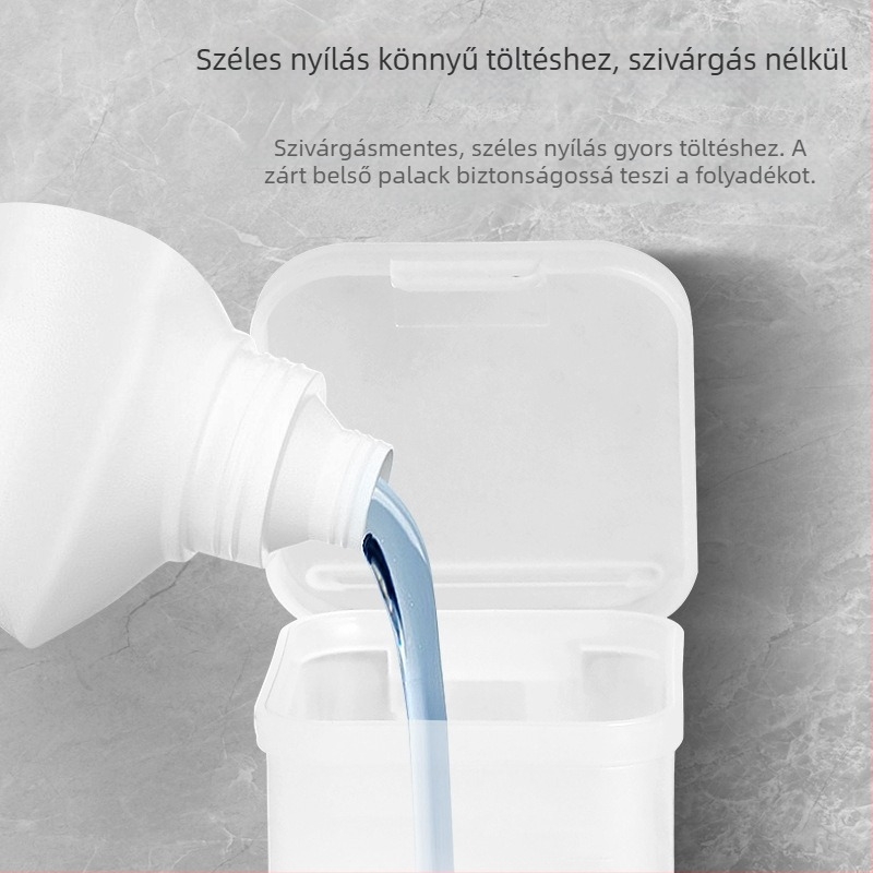 Fali szerelésű kézi nyomású szappanadagoló - ABS anyag, injekciós öntéses kivitel, súly 0.58 kg