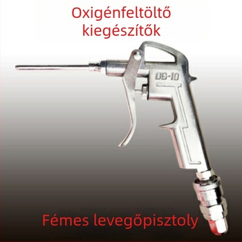 Hosszú szájú felfúvópisztoly halas zacskókhoz, oxigénellátó eszköz, oxigéncső, egy- és kétpozíciós oxigénkészlet, logisztikai csomagoláshoz