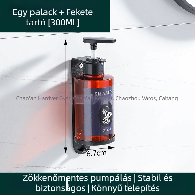 Fali zuhanypolc folyadék szappan adagolóval és kézfertőlenítő tartóval, 304-es rozsdamentes acélból, tükörfényes felülettel, szállodai apartmanokhoz