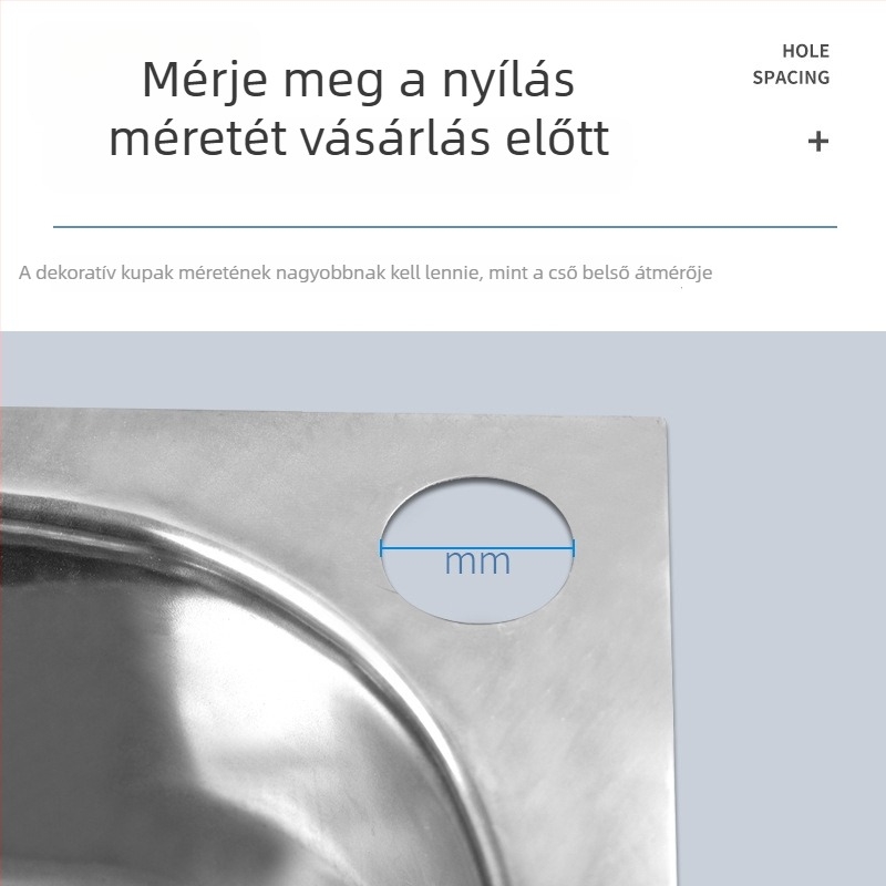 Mosogatólyuk fedő – cink ötvözet, modern minimalista stílus, márka All things red, modell Other