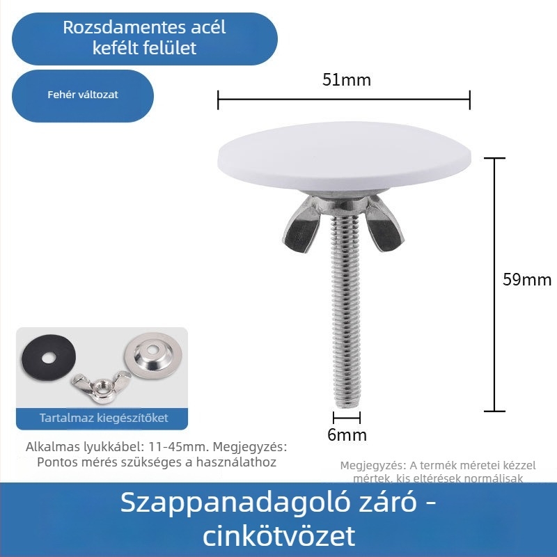 Mosogatólyuk fedő – cink ötvözet, modern minimalista stílus, márka All things red, modell Other