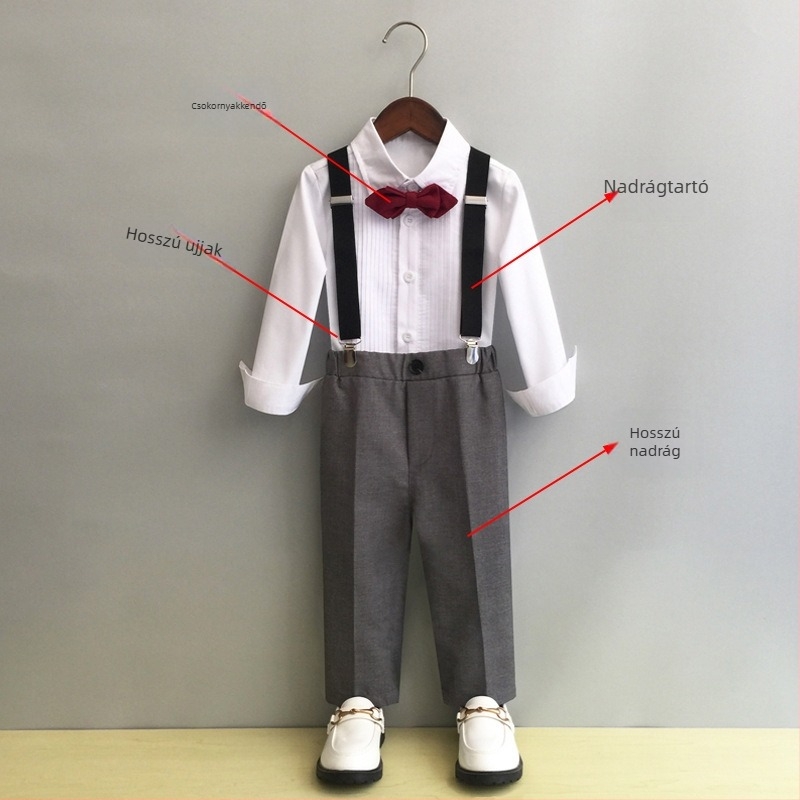 Hanlin Piglet gyerekeknek szóló ruha, Anglia stílus, 80% poliészter keverék, 3–8 éveseknek megfelelő