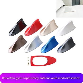 Autó Shark-fin antenna ragasztó tetőre történő felszerelésével, 12V, 0,1A, 100000 óra élettartam