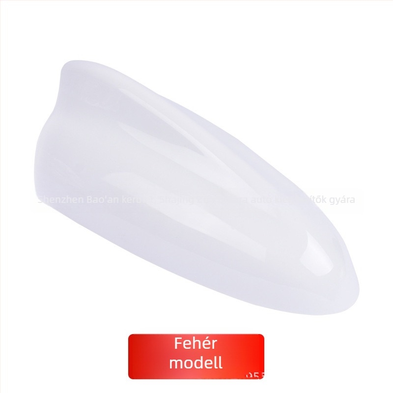Autó tető Shark-fin antenna díszítéses, ragasztásos beszerelés, 12V DC, 5A, 3 éves élettartam