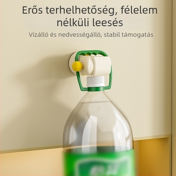 Mozgatható zuhanyfej tartó szívófejjel – falra szerelhető, ABS, 1-szintes fürdőszobai polc, fúrás nélkül, modern stílus