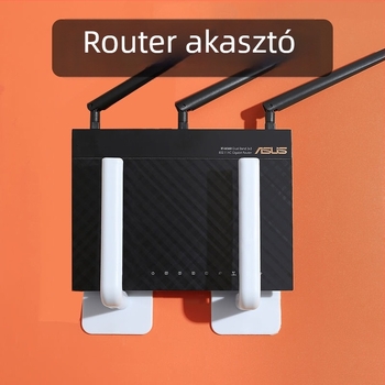 Router tároló polc falra szerelhető, szívó rögzítés, fúrás nélkül, egy szintű, többfunkciós szervező