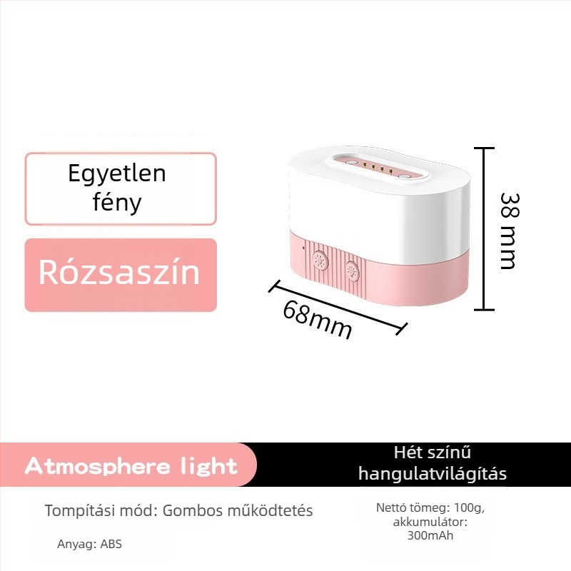 RGB mágneses hangulat asztali lámpa USB töltéssel, színváltó LED-ekkel, hálószobai éjszakai fény