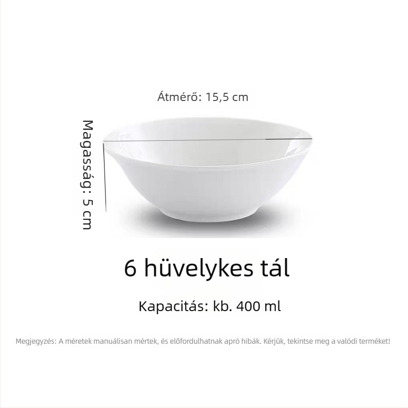Porcelán tál, modern minimalist stílus, kerek forma, mikróhullámú sütőben használható, alglazúrral bevont felület