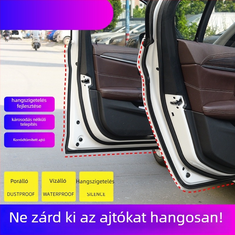 Gumi autóajtó-szigetelő szalag – Yinuo Technology, univerzális illesztés, teljes járműre, hangszigetelés, vízálló