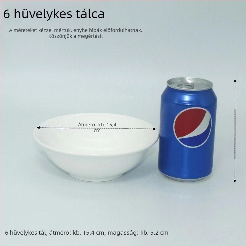 Kerámia tál, kör alak, egyszínű dizájn, modern minimális stílus, mikrózható